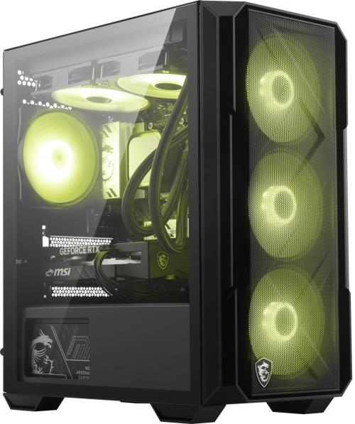MSI MAG FORGE M120R AIRFLOW 4x12CM ARGB FAN TEMPERLİ CAM mATX KASA